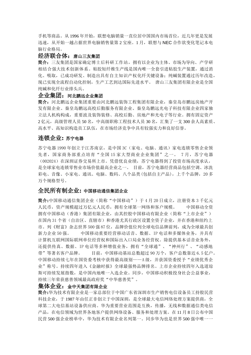 各种性质的企业要点_第2页