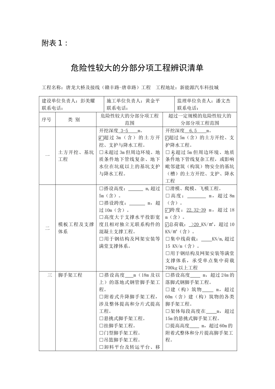 危大工程专家论证表_第1页