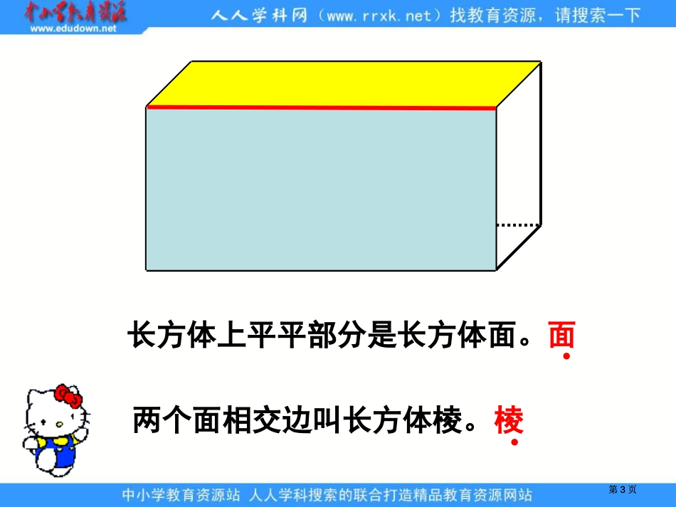 人教版五年级下册长方体和正方体的认识课件2市公开课金奖市赛课一等奖课件_第3页