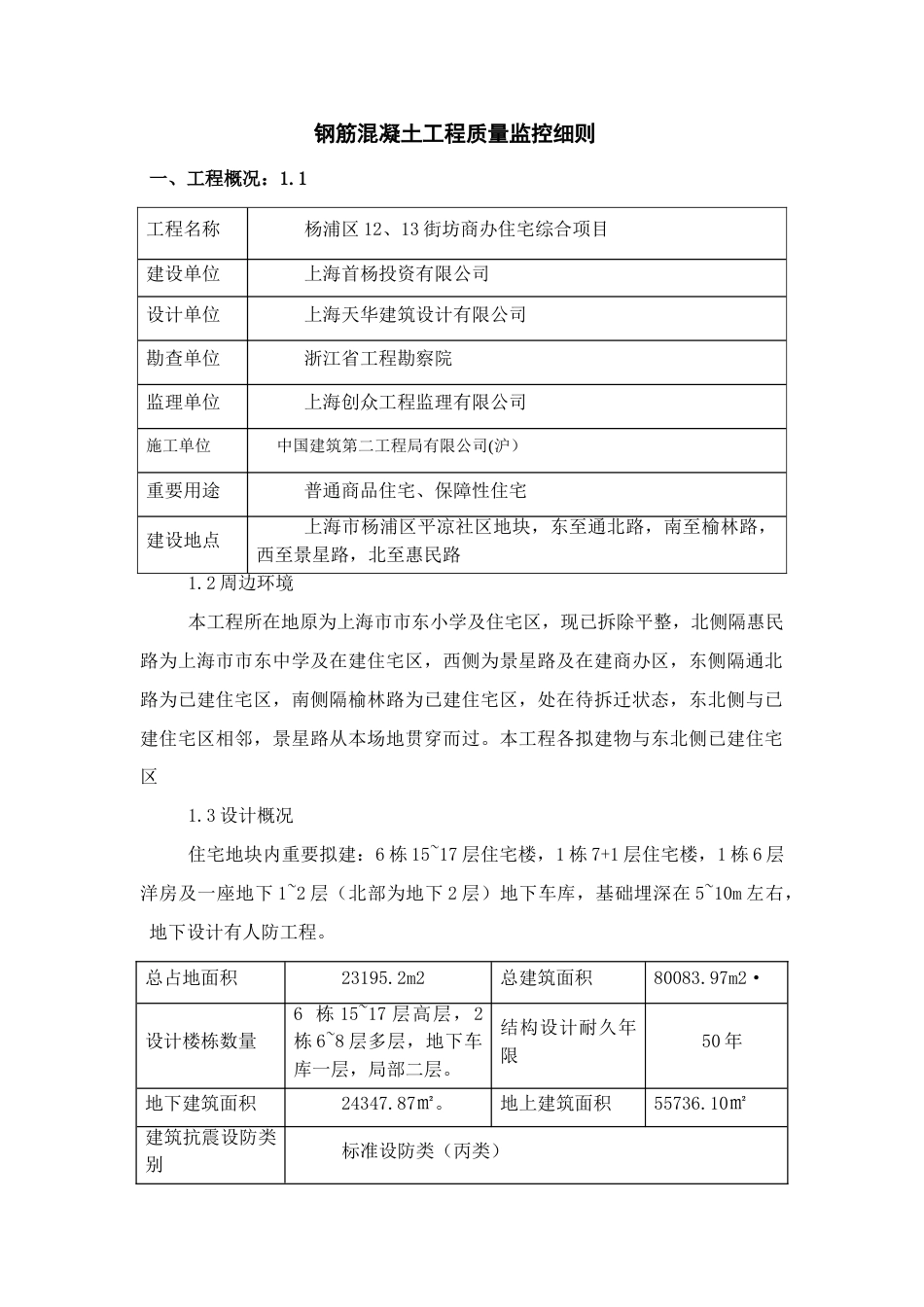 钢筋混凝土工程监理监控实施细则_第2页