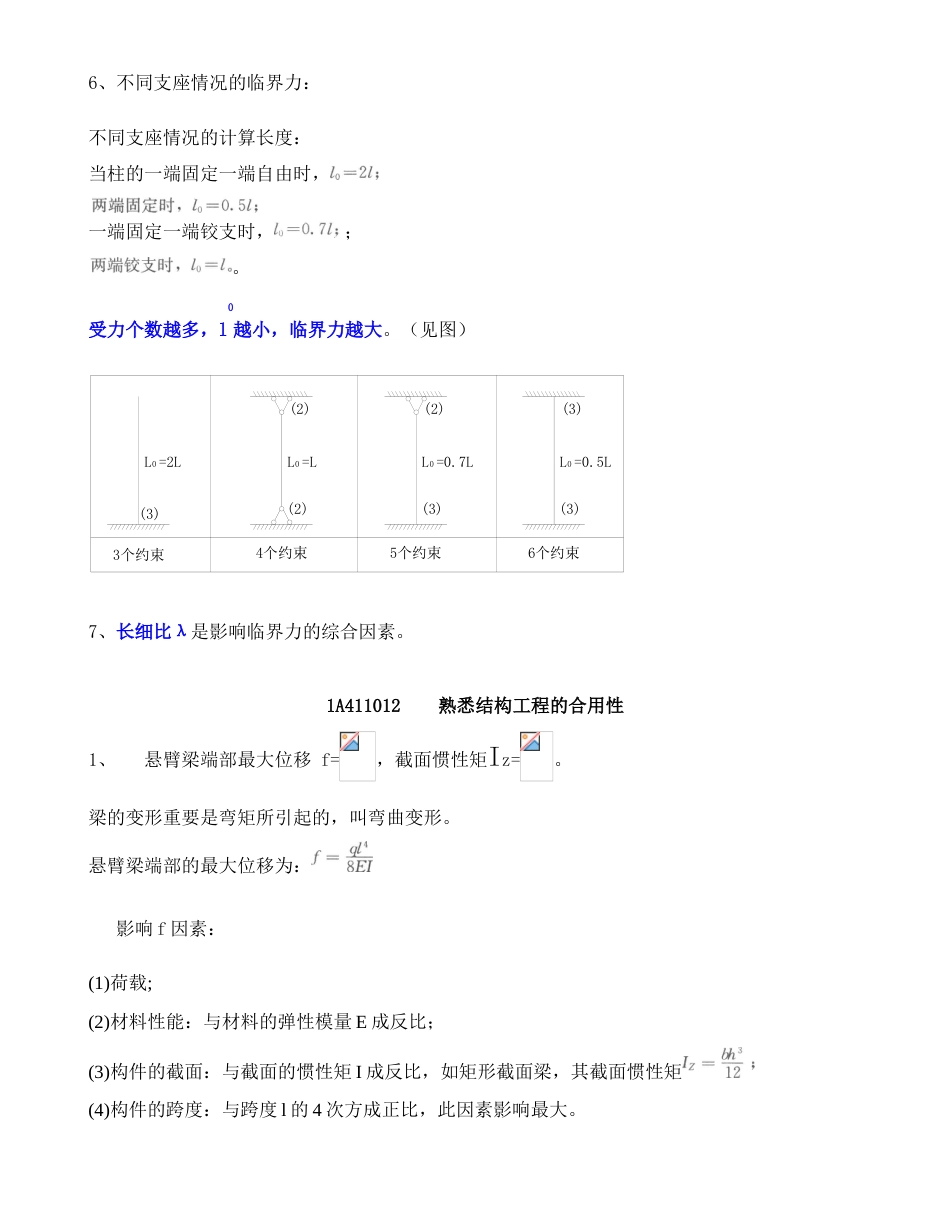 2023年一建实务考点重点整理版_第2页