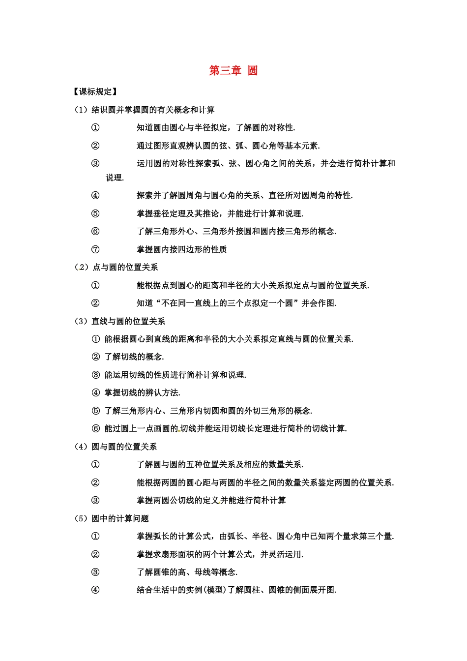 2023年初中圆知识点及练习题_第1页