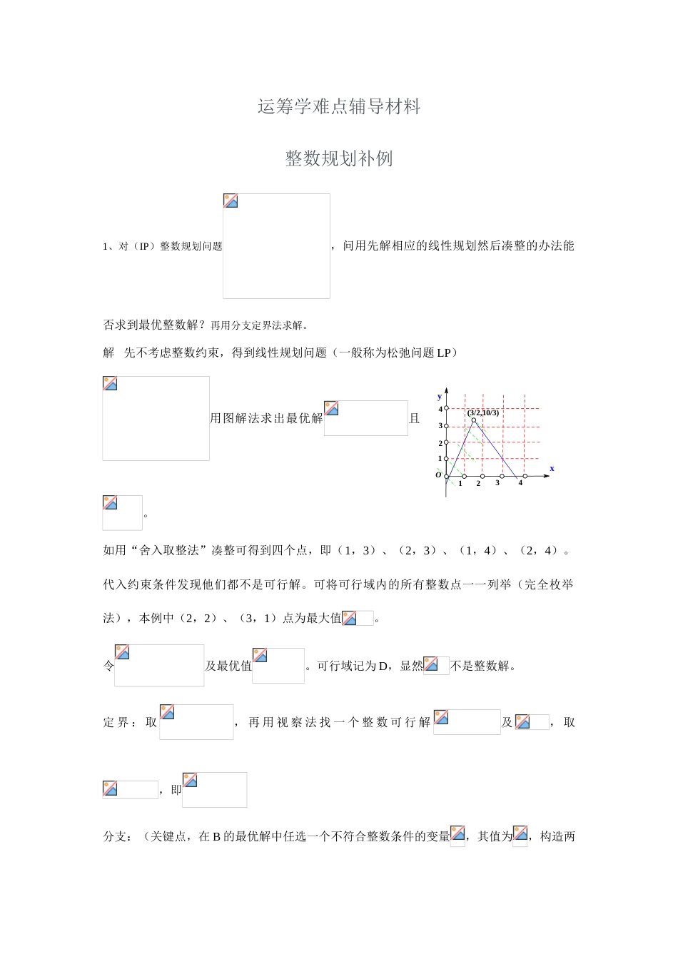 运筹学整数规划补例_第1页