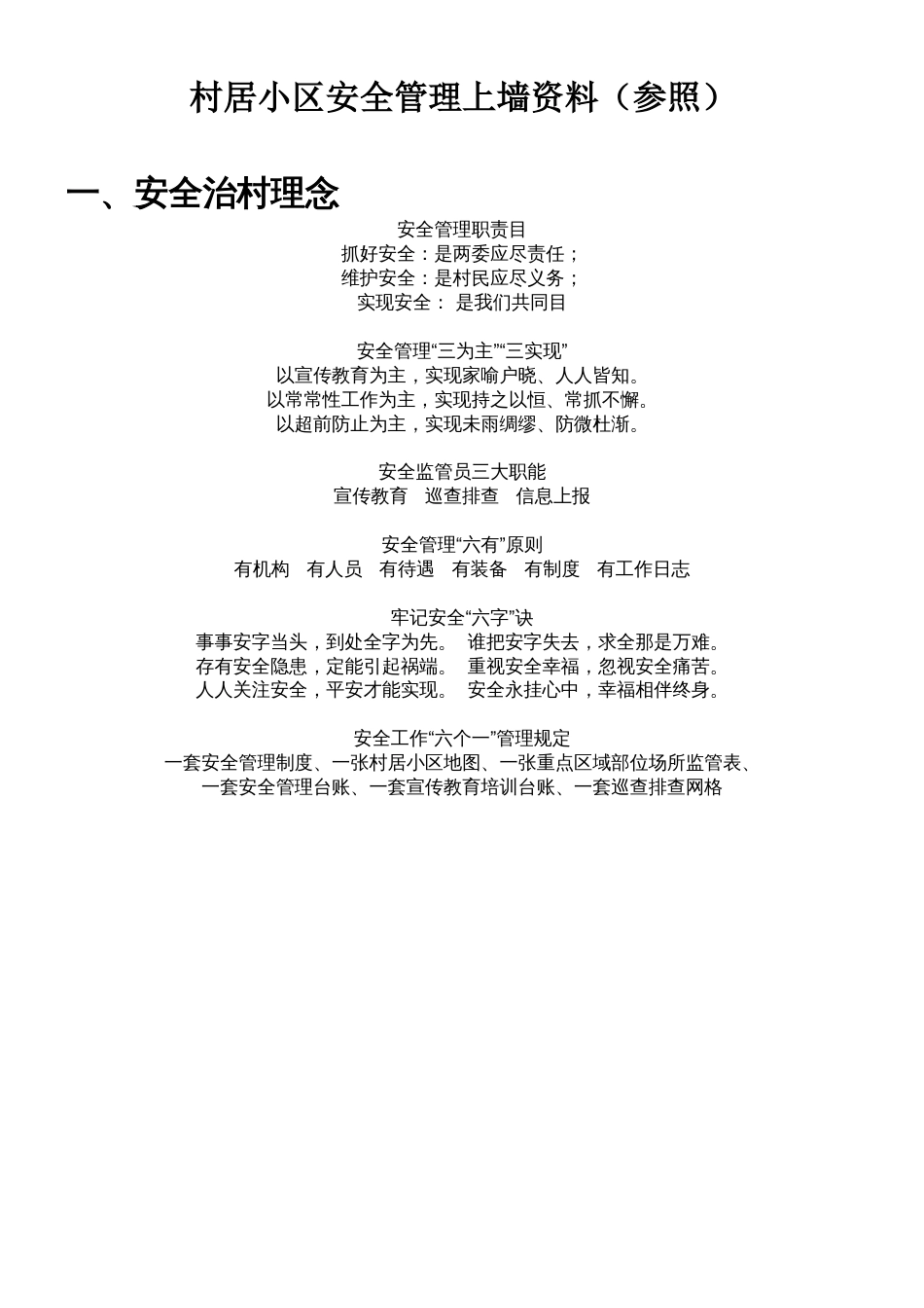 安全办公室上墙资料汇总_第1页