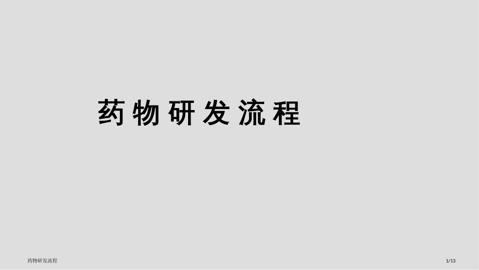 药物研发流程_第1页