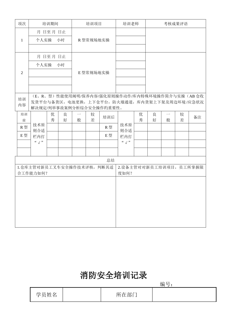 公司新进员工培训记录_第2页