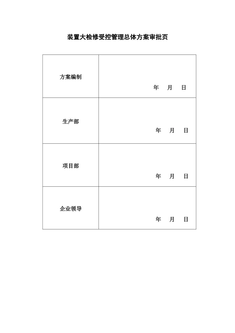 集团石化公司装置大检修方案_第2页