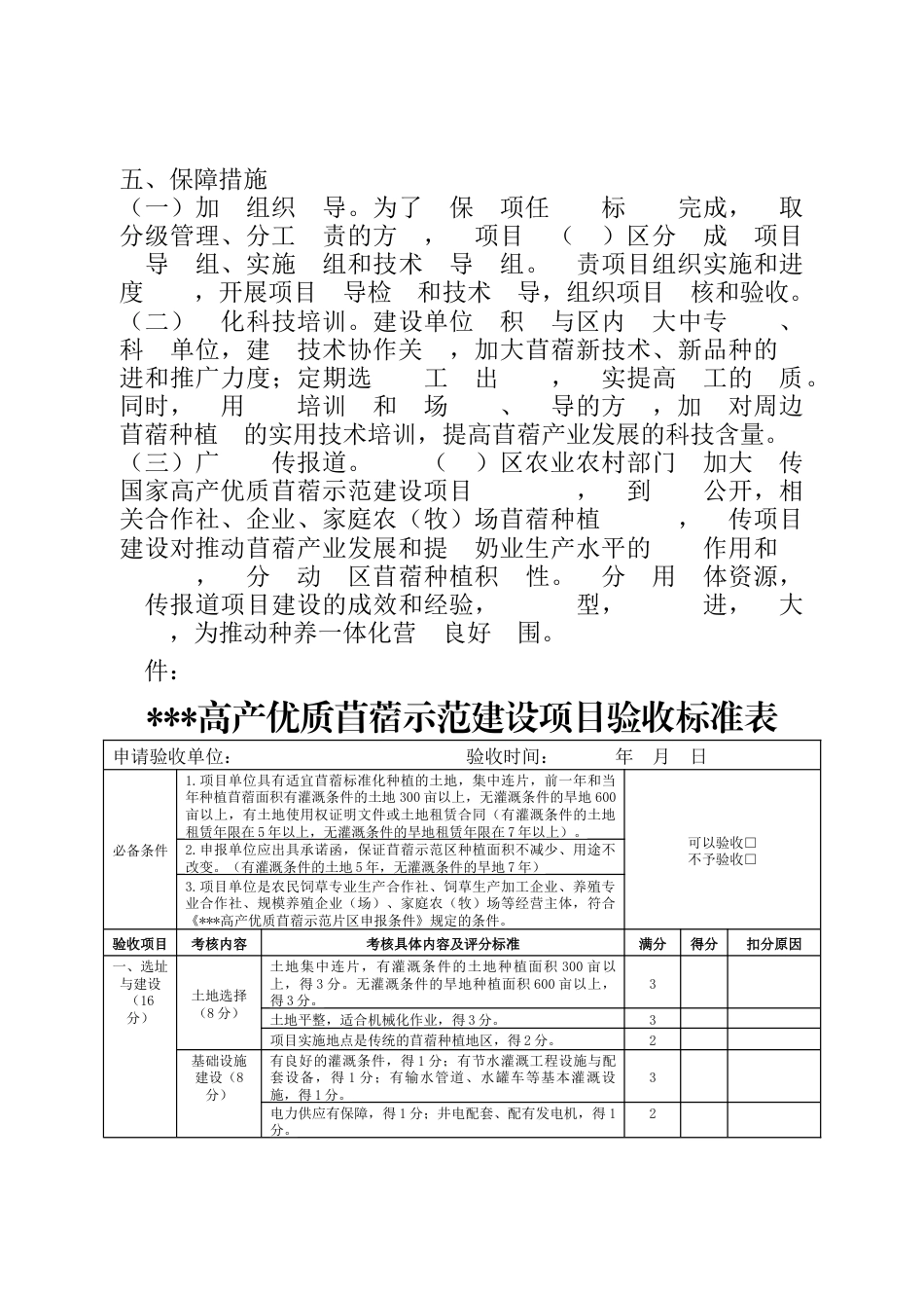 高产优质苜蓿示范建设项目验收工作实施方案_第3页