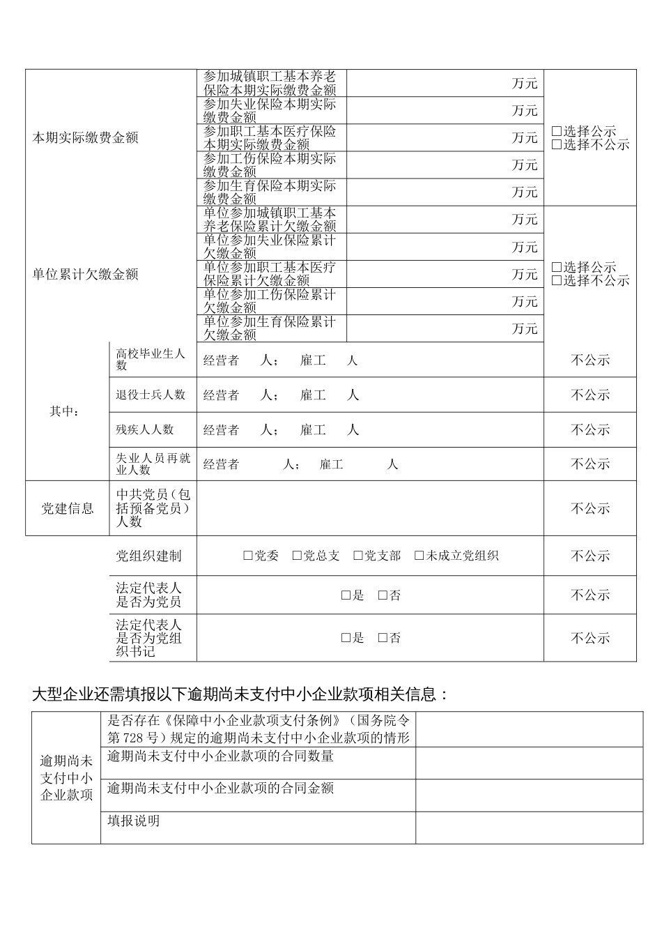 私营公司工商登记年度报告书（模板）_第3页