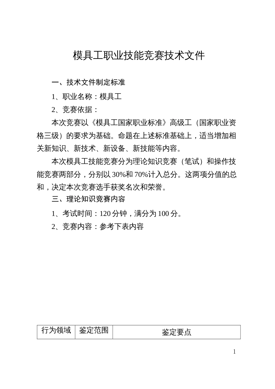 模具工职业技能竞赛技术文件_第1页