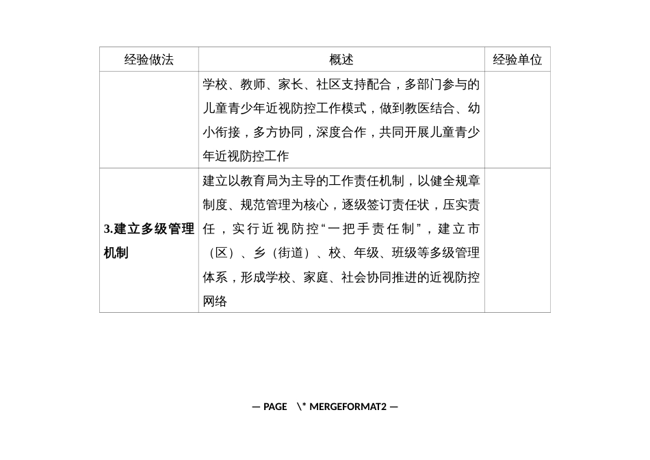 全国儿童青少年近视防控试点（、）经验做法推广清单_第2页