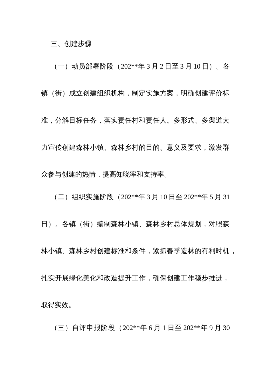 开展森林小镇森林乡村创建工作方案及标准_第3页