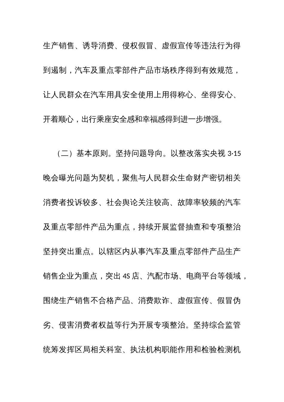 汽车及重点零部件产品专项整治行动方案_第2页