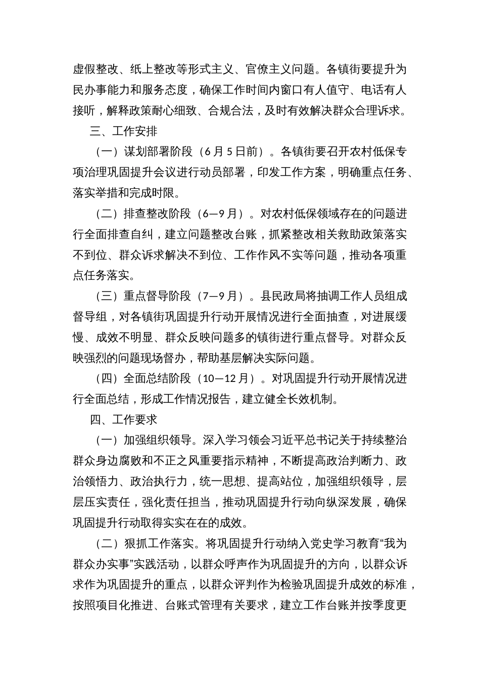 农村低保专项治理巩固提升行动方案_第3页