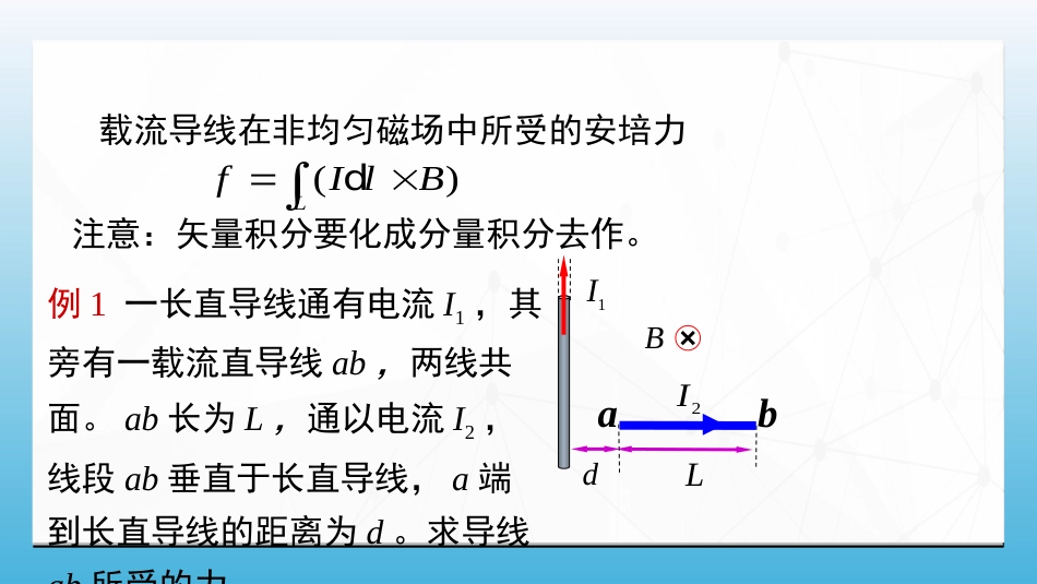 (72)--3.5.2非均匀磁场对电流的作用力_第1页