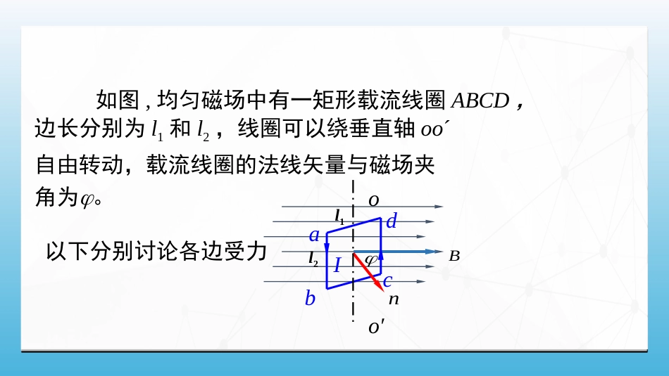 (73)--3.5.3均匀磁场对载流线圈的力矩_第1页