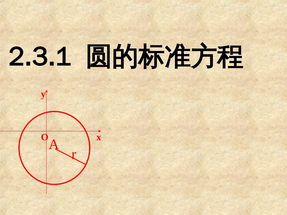 圆的标准方程公开课课件[27页]_第2页