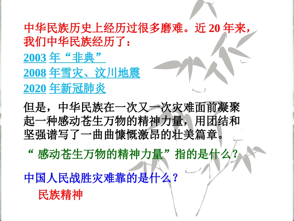 战“疫”锤炼伟大的民族精神思修_第2页