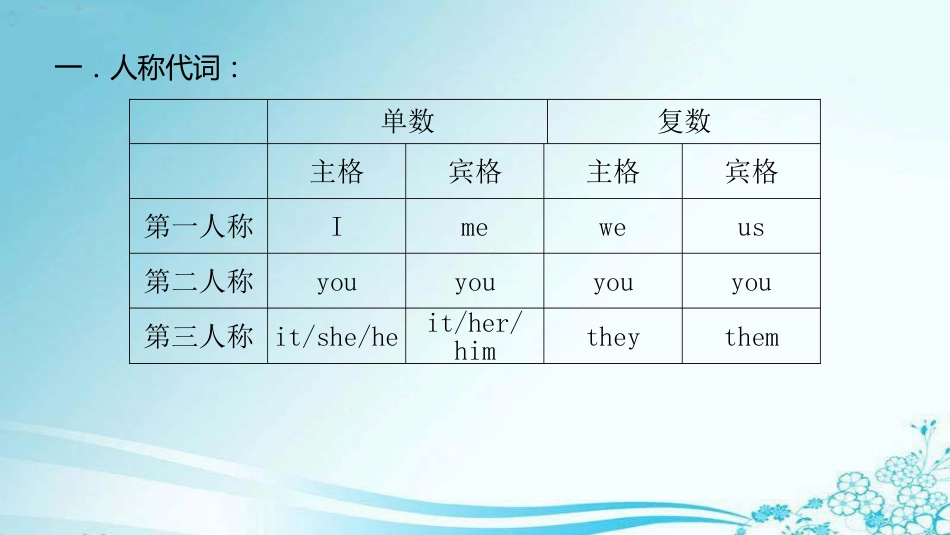 中考英语备考专题代词复习课件_第3页