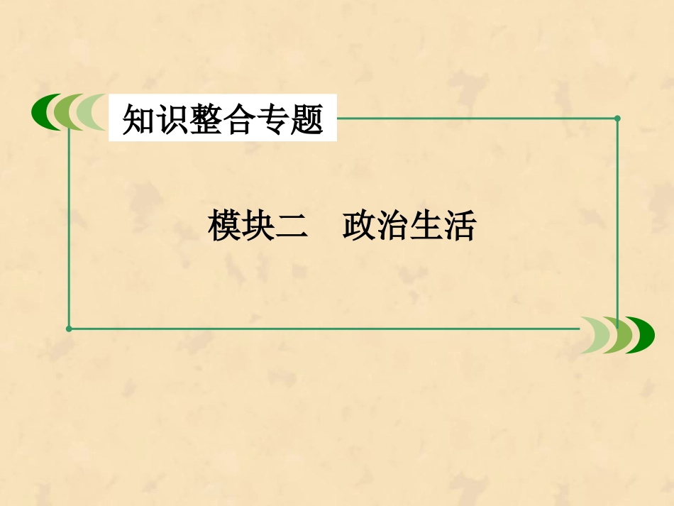 状元之路——高考政治总复习专题专题6发展社会主义民主政治_第2页