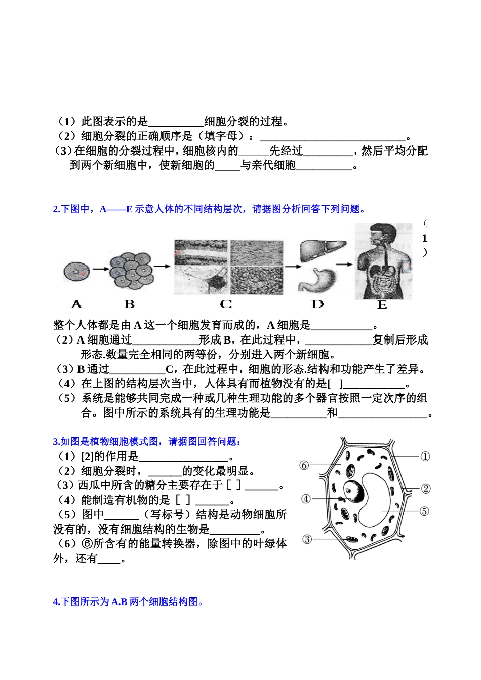 中考生物重点识图题[28页]_第3页