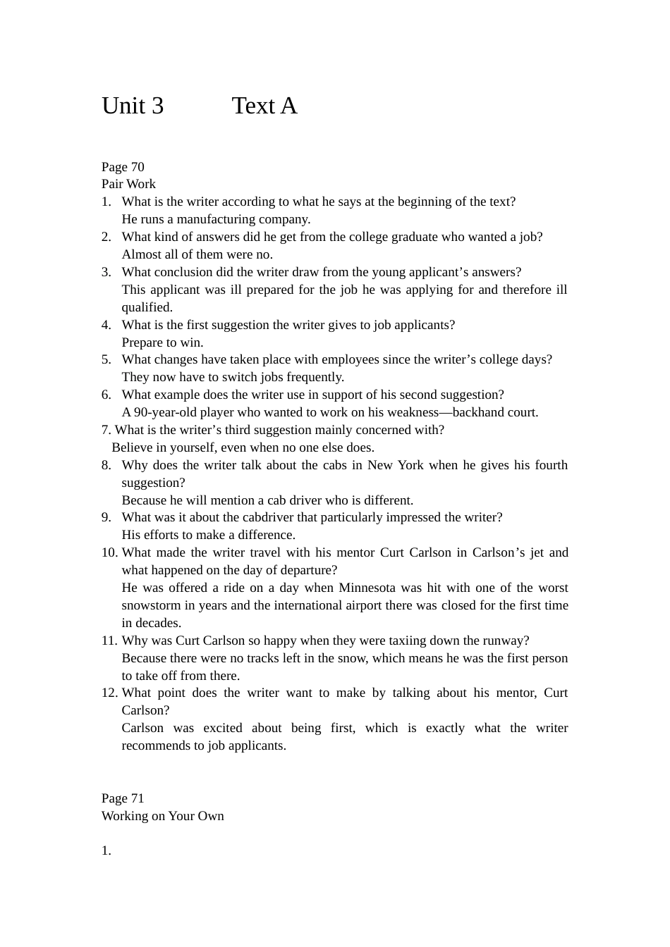 综合教程4Unit3TextA课后习题答案_第1页