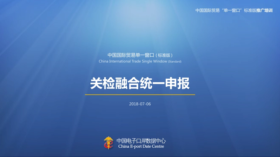 中国国际贸易“单一窗口”标准版新版报关单申报_第1页