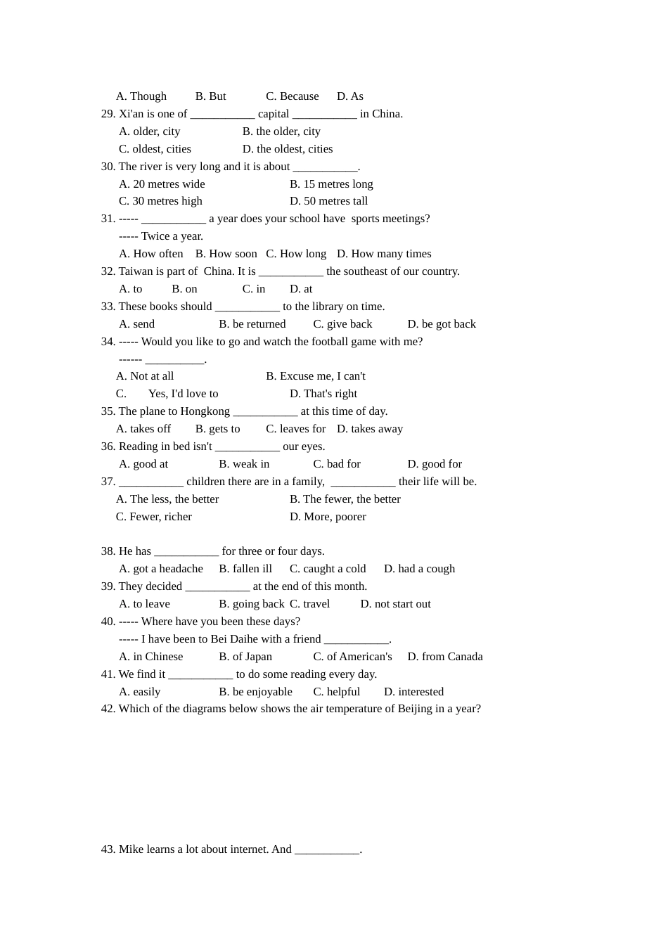 中考英语试题一[7页]_第3页