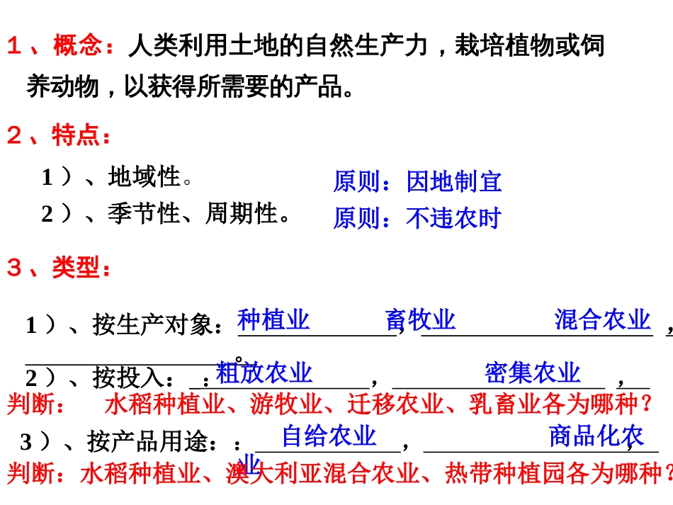 专题复习：农业区位因素与农业地域类型_第3页