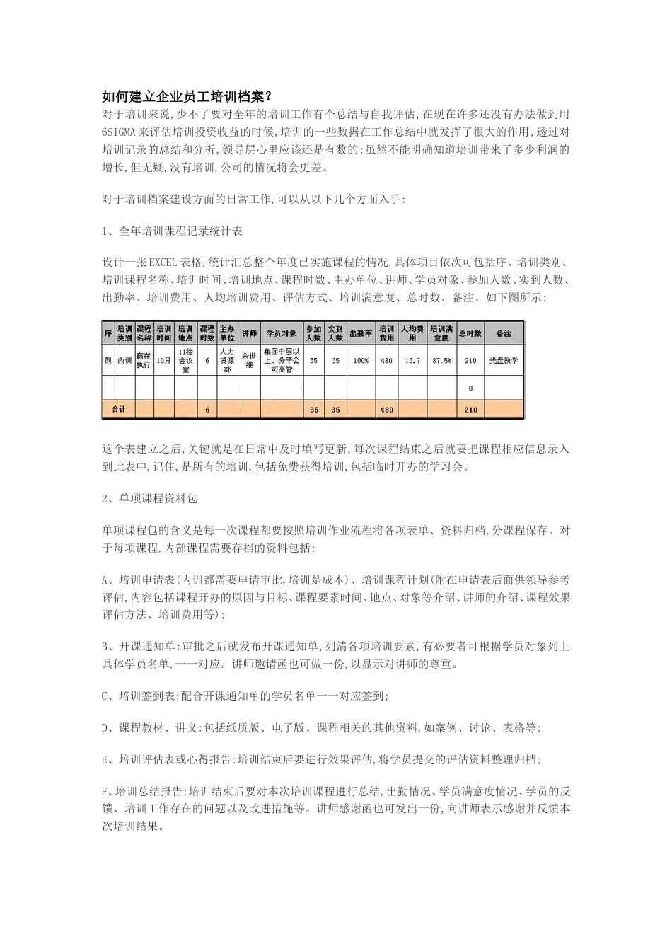 如何建立企业员工培训档案[3页]_第1页