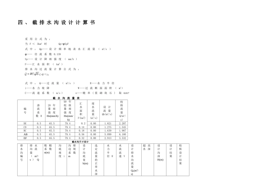 截排水沟计算_第1页