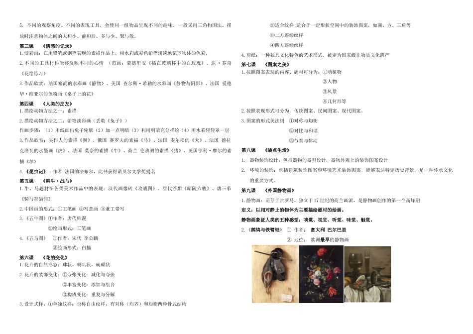 美术复习资料[共14页]_第2页