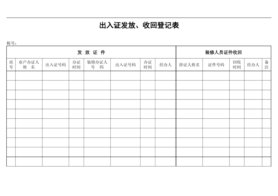 物业管理公司所用表格[93页]_第1页