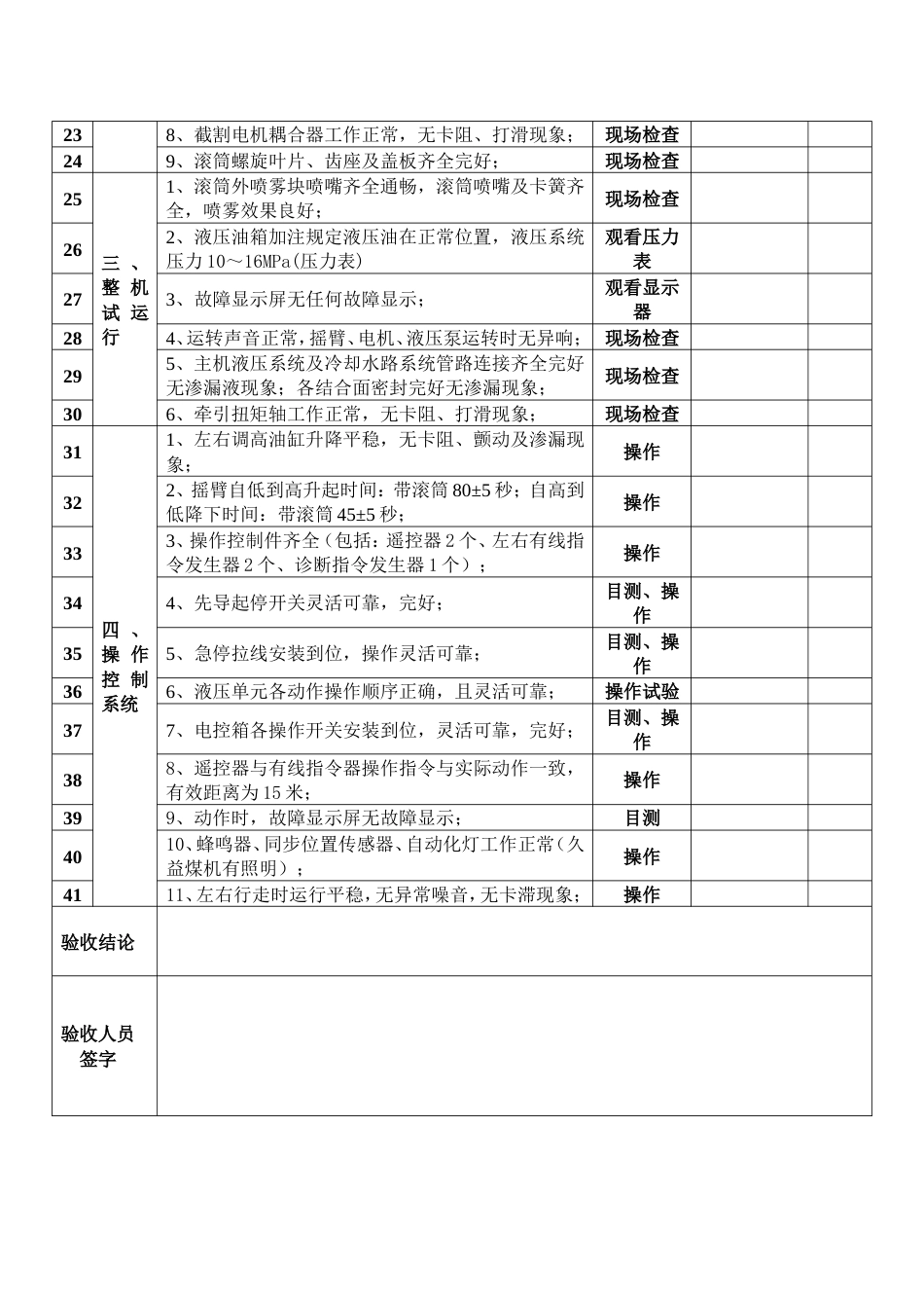 采煤机验收标准2018版_第2页