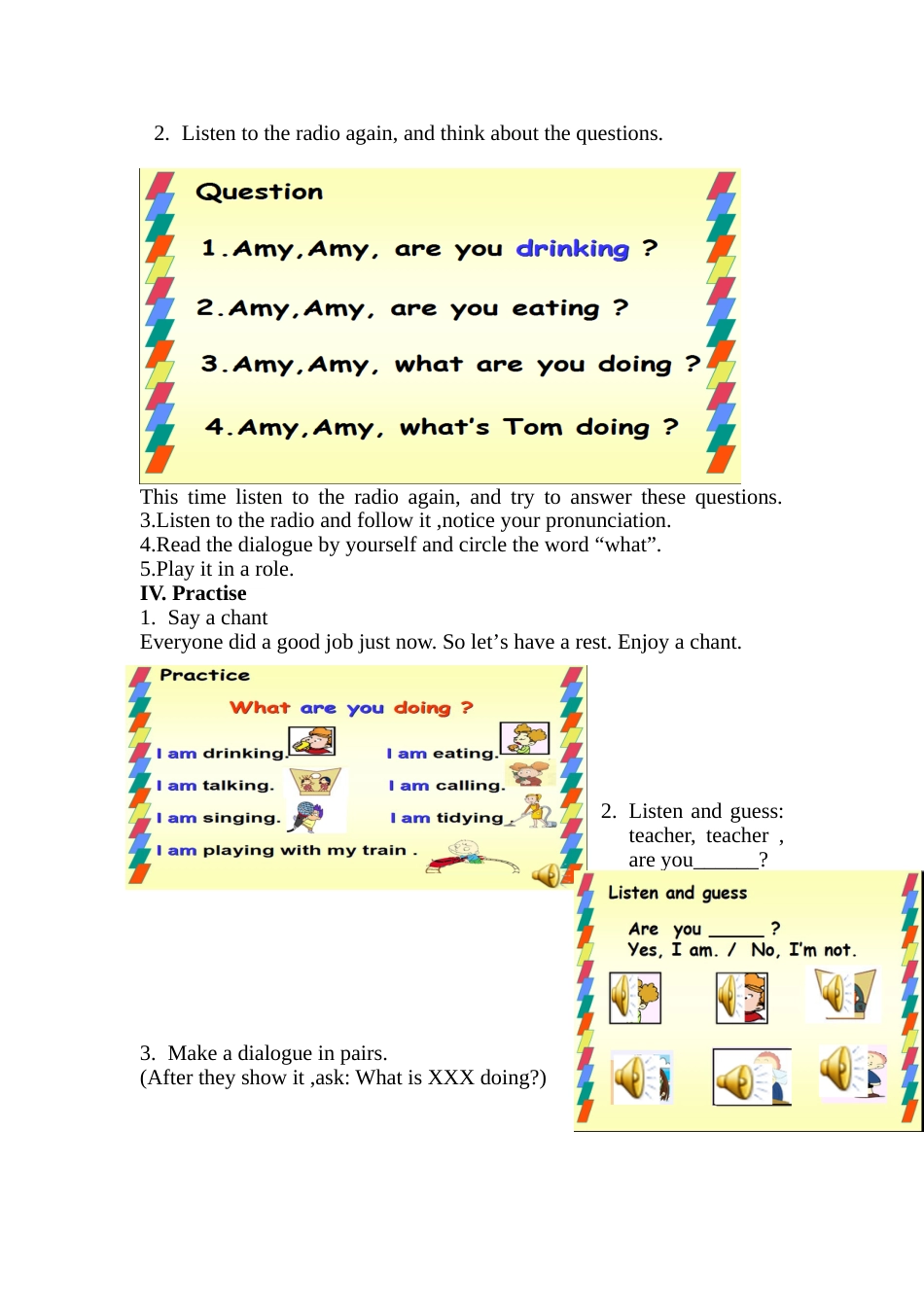 Module4Unit1Whatareyoudoing英语教案[4页]_第2页