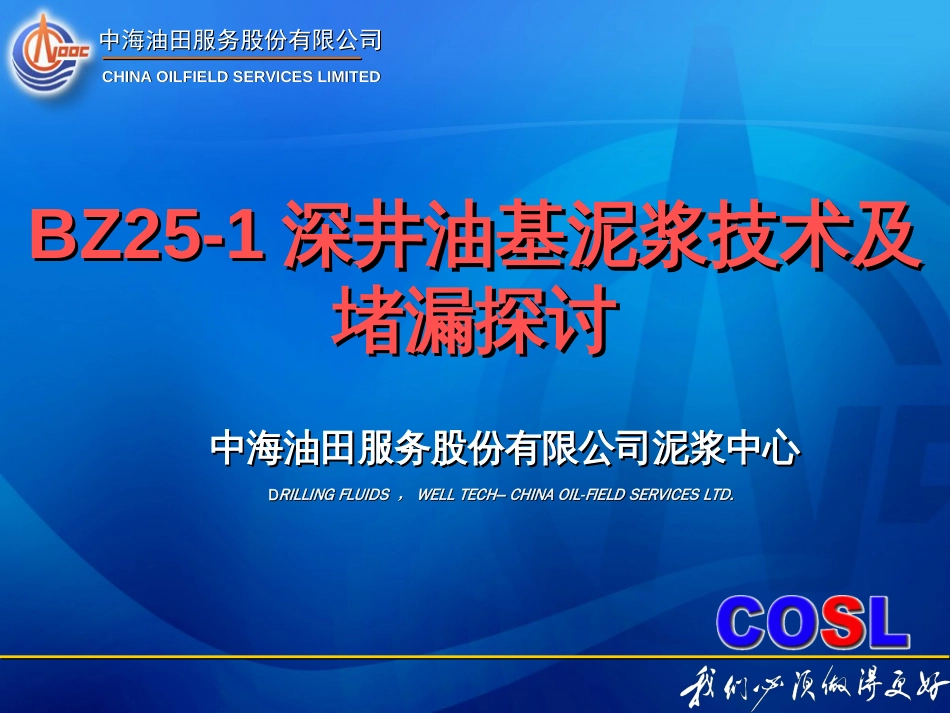 BZ251深井油基泥浆技术及堵漏探讨解析_第1页