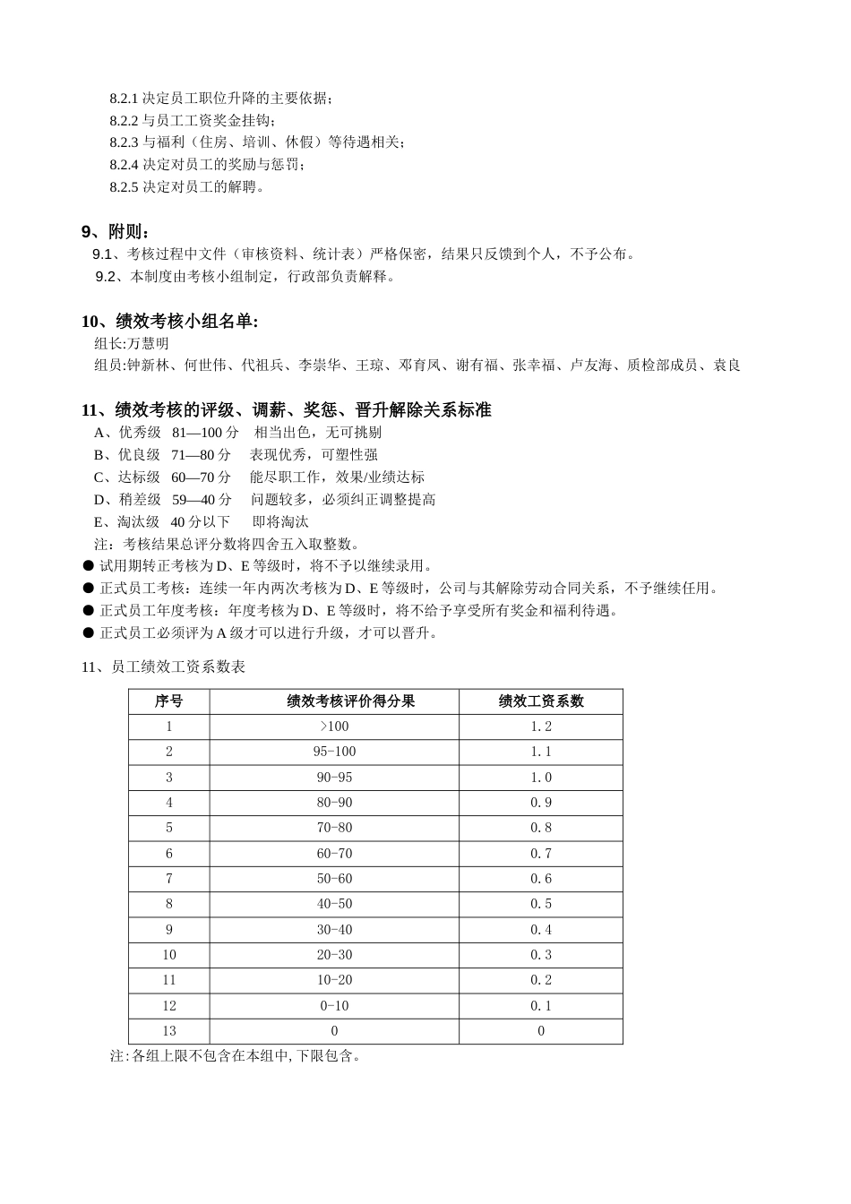 公司各部门绩效考核方案及表格[25页]_第2页