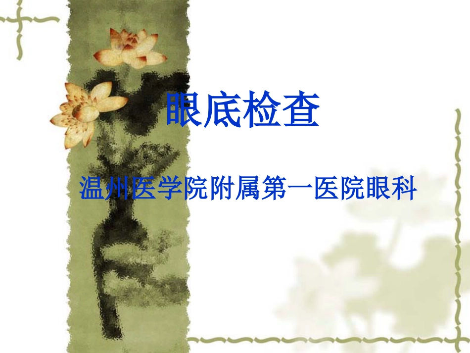 眼压及眼底检查[43页]_第1页