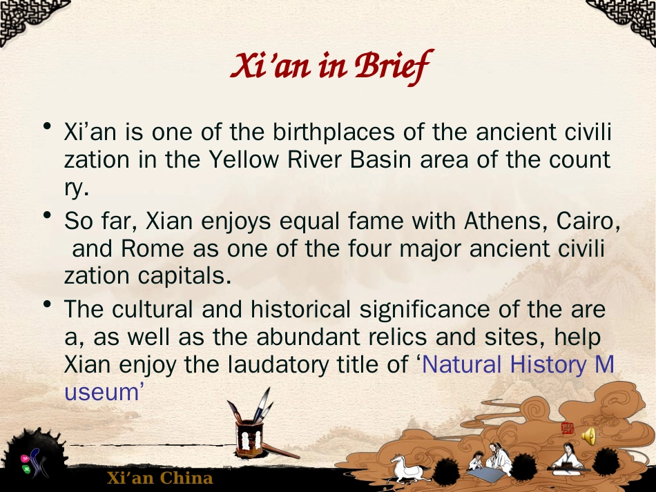 TheCityofXian西安旅游景点美食英文介绍图解[20页]_第3页