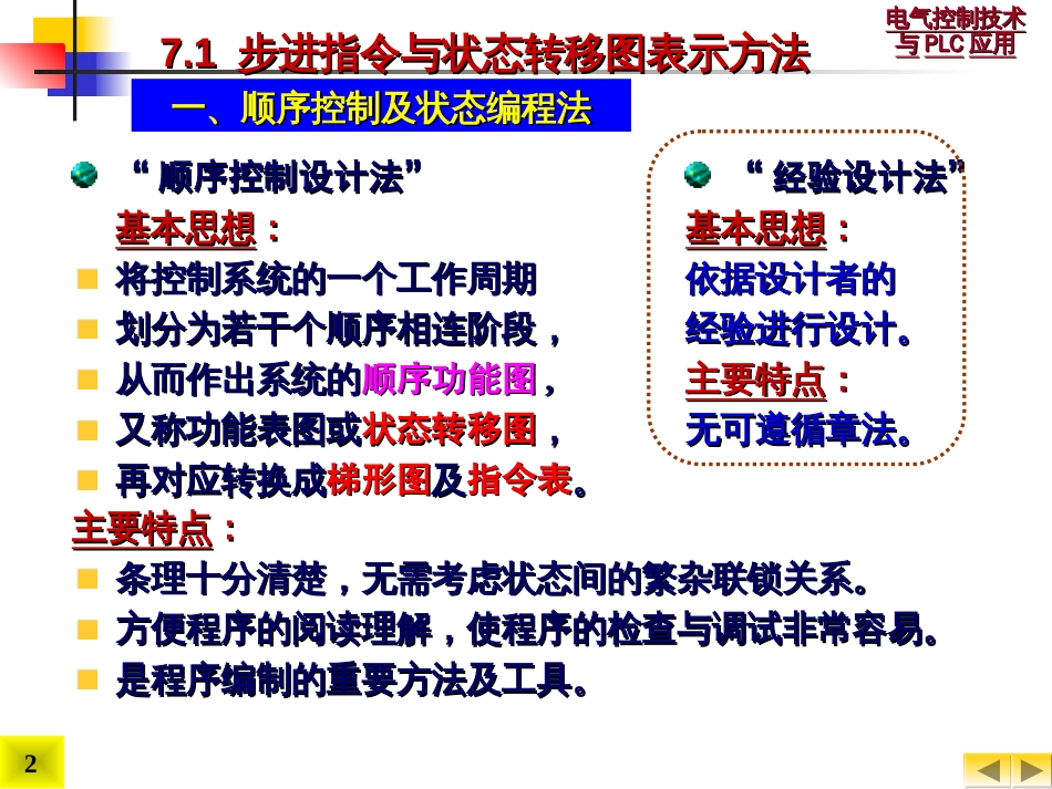 电气控制技术与PLC应用7.FX2N系列可编程控制器步进指令及状态编程法①_第2页