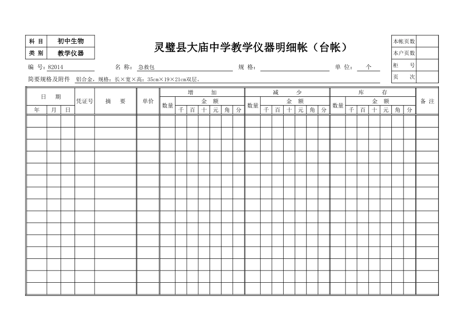 初中生物明细帐台账[186页]_第1页