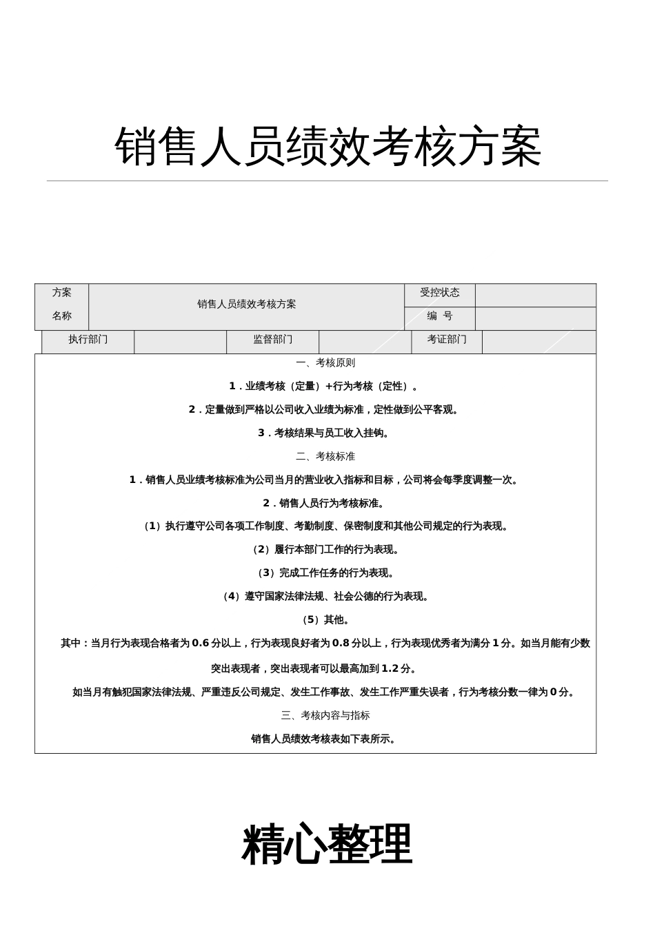 销售人员绩效考核方法[共4页]_第1页