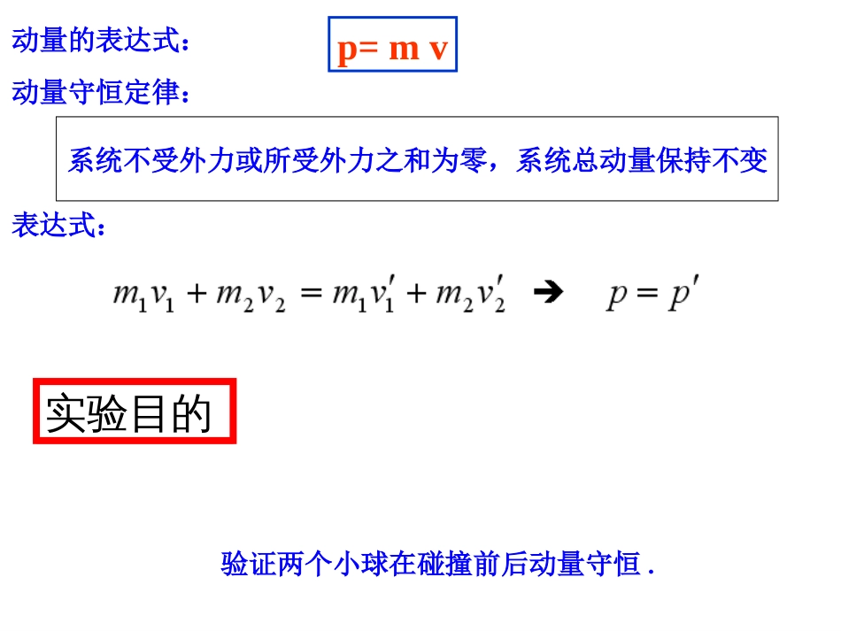 实验验证动量守恒定律[34页]_第2页