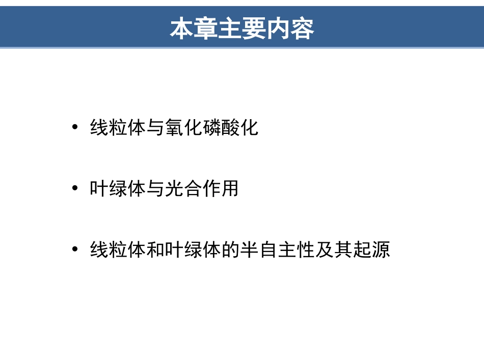 细胞生物学第6章细胞的能量转换──线粒体和叶绿体_第2页