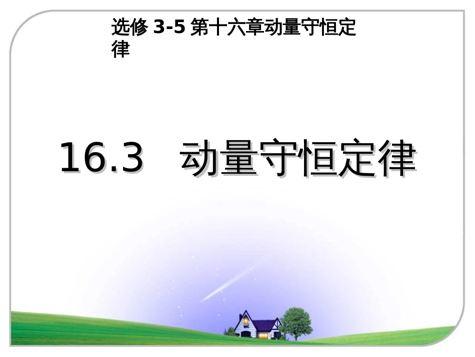 zhgsh16.3动量守恒定律_第1页
