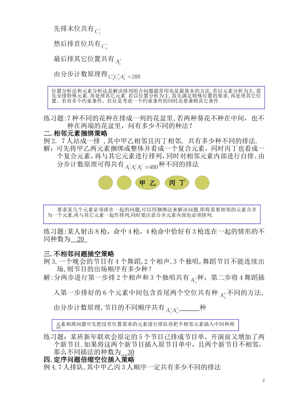 高中数学轻松搞定排列组合难题二十一种方法10页[10页]_第2页