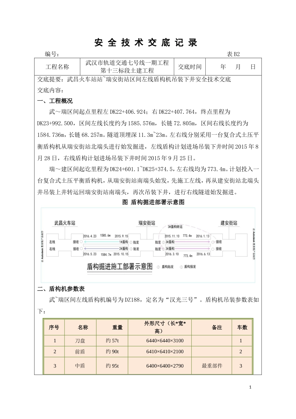 盾构机下井吊装安全技术交底[16页]_第1页