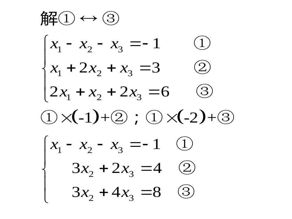 线性代数第一章线性方程组与矩阵重点_第3页