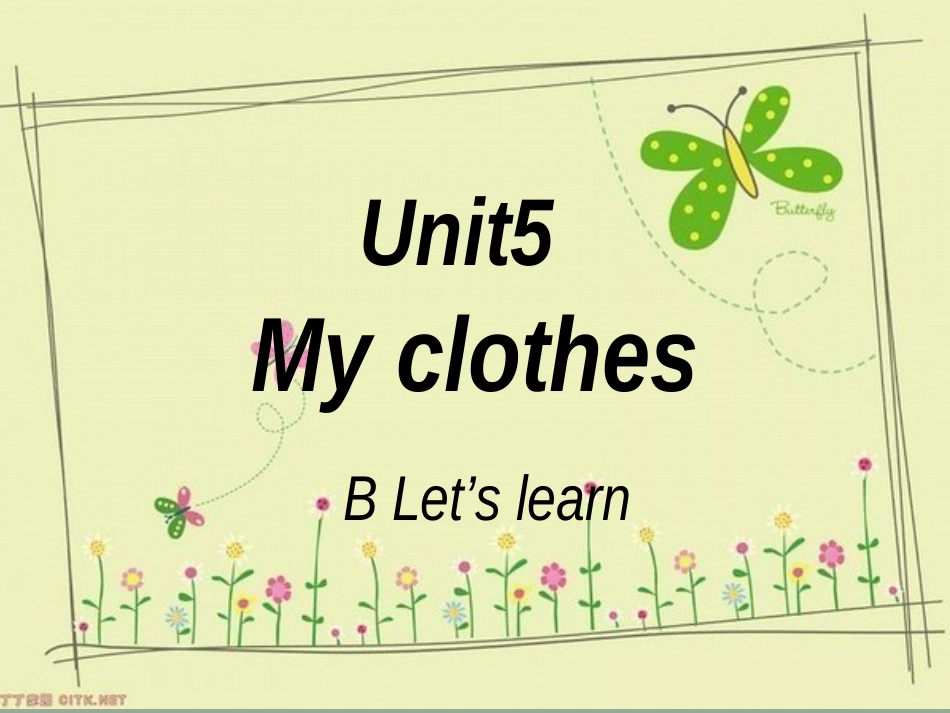 新版pep小学英语四年级下册unit5myclothes课件_第1页