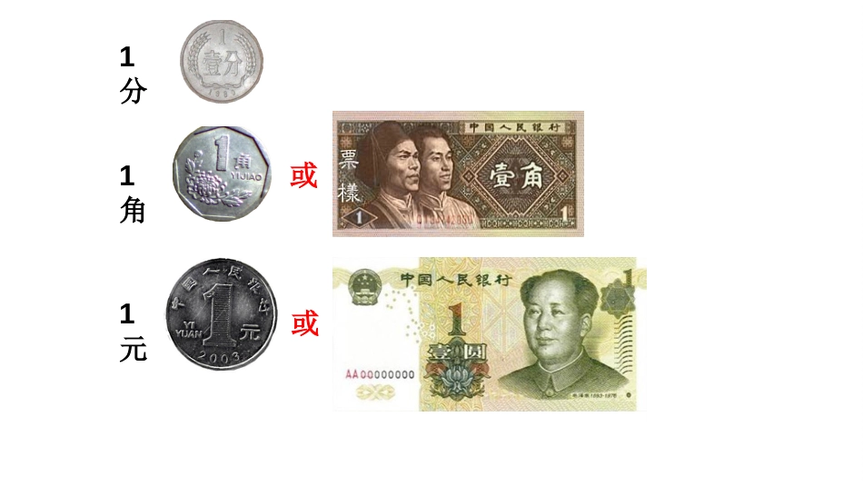 一年级下册第五单元元、角、分复习课｜苏教版(2014秋)(共19张PPT)_第3页